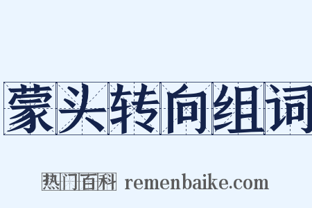 蒙头转向组词是什么意思的图片